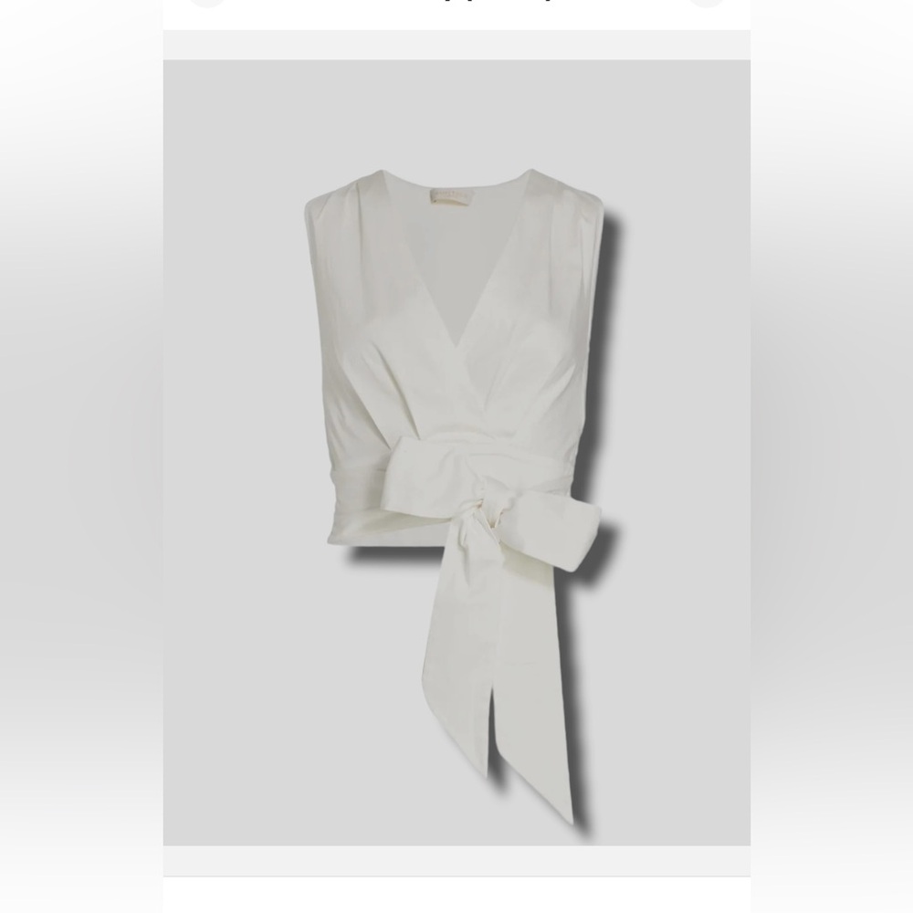 RAMY Brook Dana tie waist top, Size M, NWOT